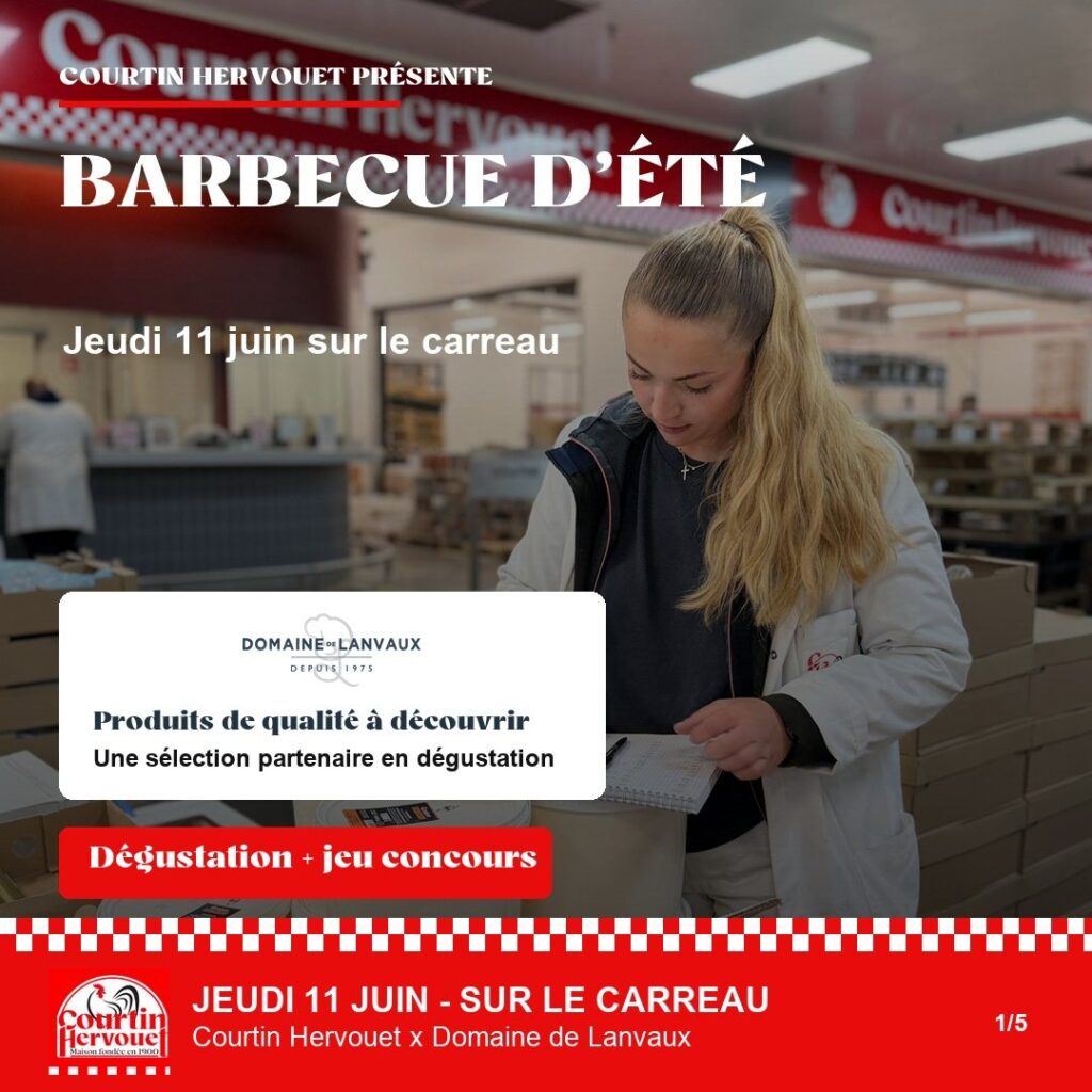 Visuel de l'animation barbecue d'été Domaine de Lanvaux sur le carreau Courtin Hervouet