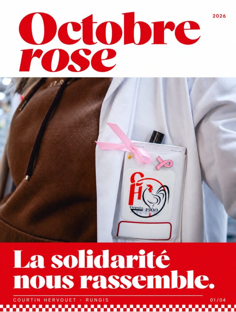 Visuel Octobre Rose 2026 de Courtin Hervouet : la solidarité nous rassemble